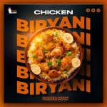 Illustrator CC Tutorial | Graphic Design | Modern Chicken Biryani Poster Design⚡
