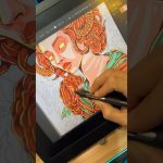 Drawing process in Adobe Illustrator ✍️✨