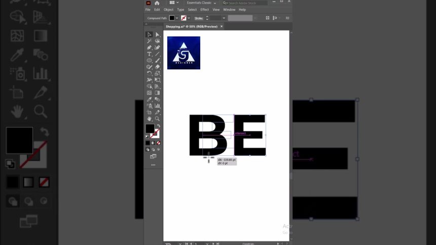 Let’s Make BE Letter Creative Adobe Illustrator #Agdesigner #illustrator #graphicdesign