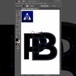 PB LetterMark Logo Design in Adobe Illustrator #Agdesigner #illustrator #graphicdesign