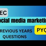 PYQs (Previous years questions) || SEC Social media marketing #socialmediamarketing #pyq #du #sec