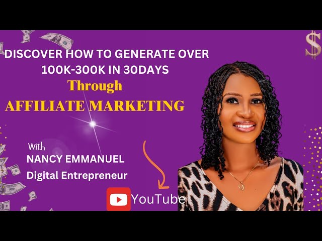 💰📌HOW TO GENERATE 6FIGURES WEEKLY THROUGH AFFILIATE MARKETING 🔥💰(webinar)