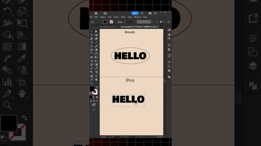 Text effect tip in adobe illustrator tutorial | graphic design tutorial.