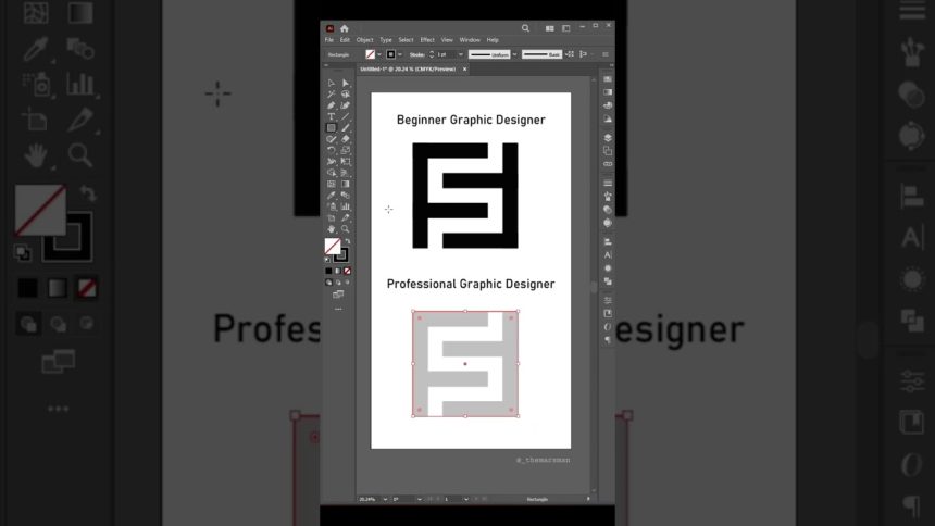 Different between beginner graphic designer and professional graphic designer #shorts #short #trend