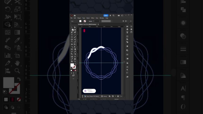 adobe illustrator tutorial | Graphic Design tutorial #illustrator #graphicdesign #shorts #viral