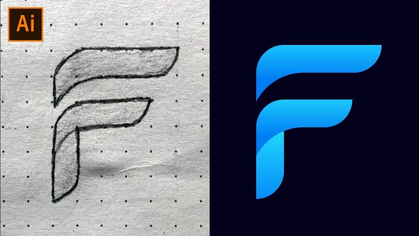 Adobe Illustrator Tutorial – How to Create Logo Design From Sketch