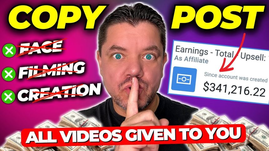Easiest Way to Start Affiliate Marketing Reusing FREE Videos (No Filming Required)