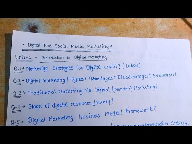 Digital And Social Media Marketing aktu important question ❓ cse wale 🤙😎 Aktu