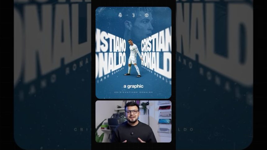 Create Ronaldo Sports Poster in Photoshop #graphicdesign #designtips