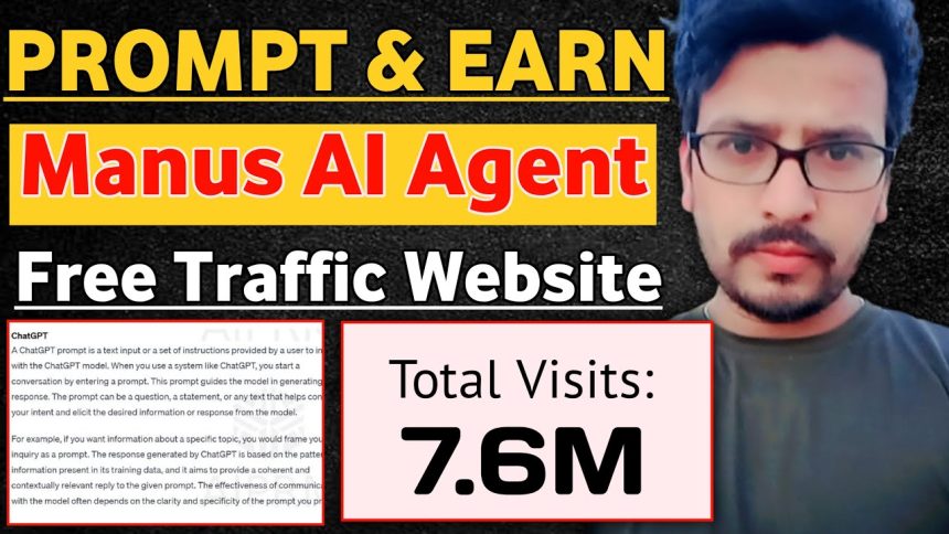 Manus AI Agent: FREE Traffic Website For Organic Traffic And Affiliate Marketing