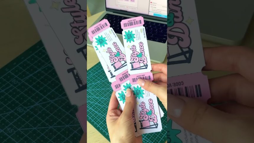 #ticket #cardcreations #carddesigner #graphicdesign #craftprojects #diypackaging #diy #designer