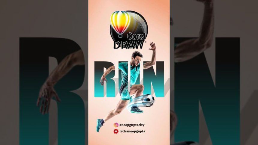 ⚡Typography Effect in Coreldraw for Beginners | #shorts #shortvideo #ytshorts #shortfeed #coreldraw