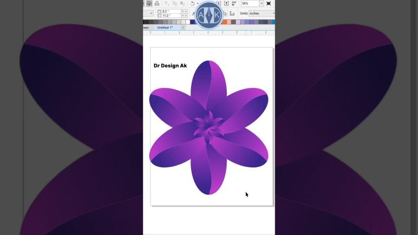 CorelDRAW Design in 60 Seconds 🔥 | Graphic Design Tips #shorts