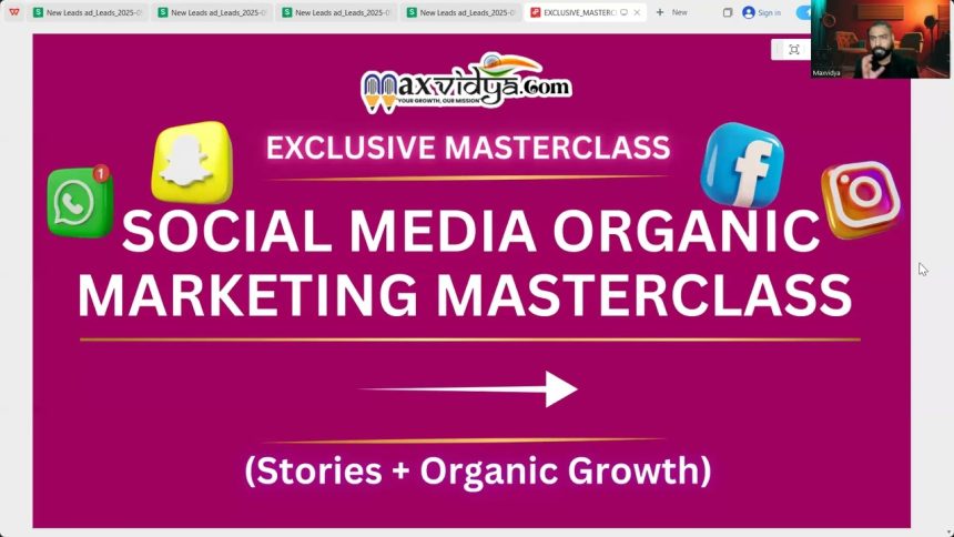 “Social Media Marketing Full Training | Grow Business & Personal Brand Online | MaxVidya”2025