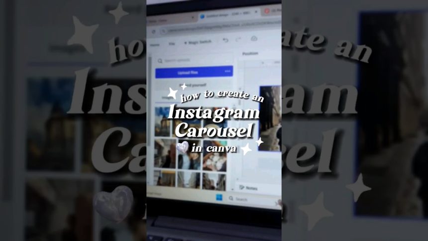 how to create instagram carousel in canva #shorts #canva #graphicdesign