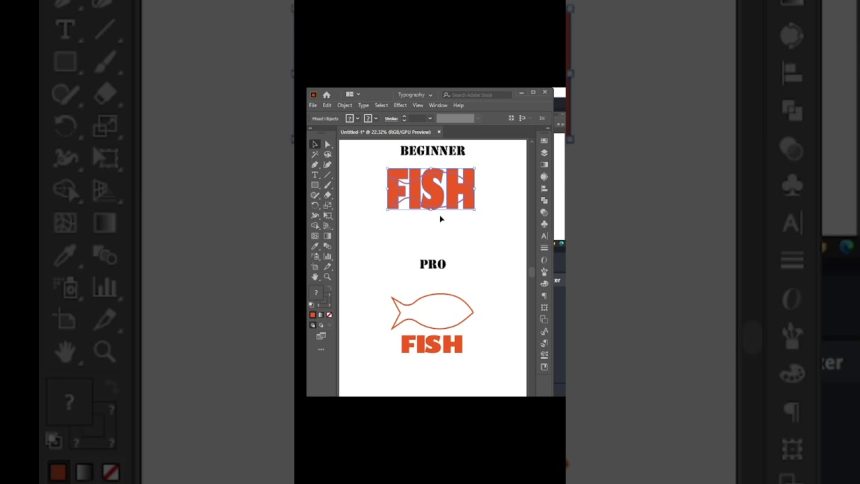 Difference between beginner and pro graphic designer #adobeillustrator #graphicdesign