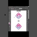 Difference between beginner and pro graphic designer #adobeillustrator #graphicdesign