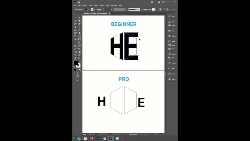 beginner vs pro #legalgraphics #graphicdesign #illustrator #logo #design #logodesign