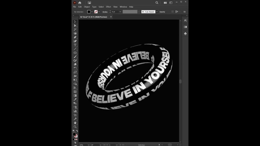 Typography Graphic Design Idea in Adobe Illustrator – Illustrator Quick Tips