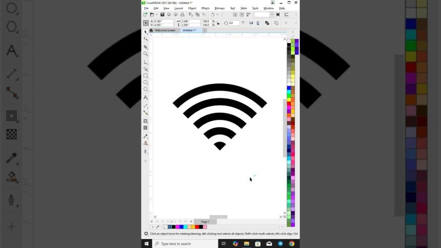 Coreldraw Tutorial – Wi-Fi Design ideas For More Tips