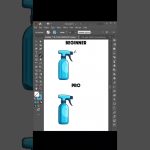 Difference between beginner and pro graphic designer #adobeillustrator #graphicdesign