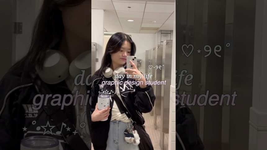 day in art school 🤓 graphic design major #study #univlog #artschool #artstudent