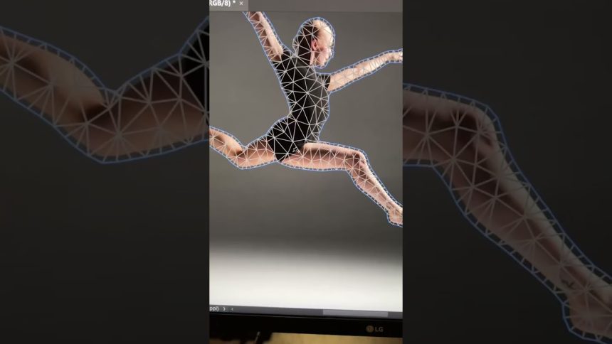 Move Body Parts Without Breaking Them – Photoshop Tutorial #Shorts