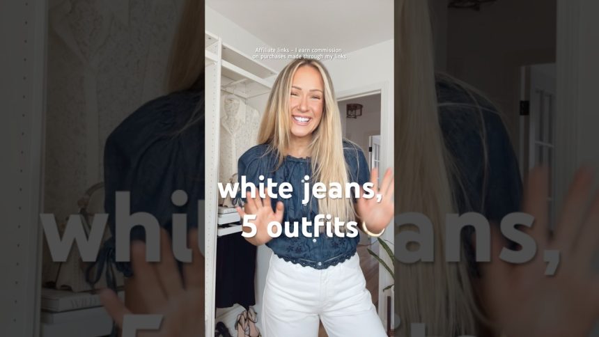 Affiliate links – I earn commission on purchases made through my links | White jeans outfits 🐣🌸🌱