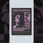 Love is brutal – Brutalist Poster Design 15/365 using Photoshop #shorts