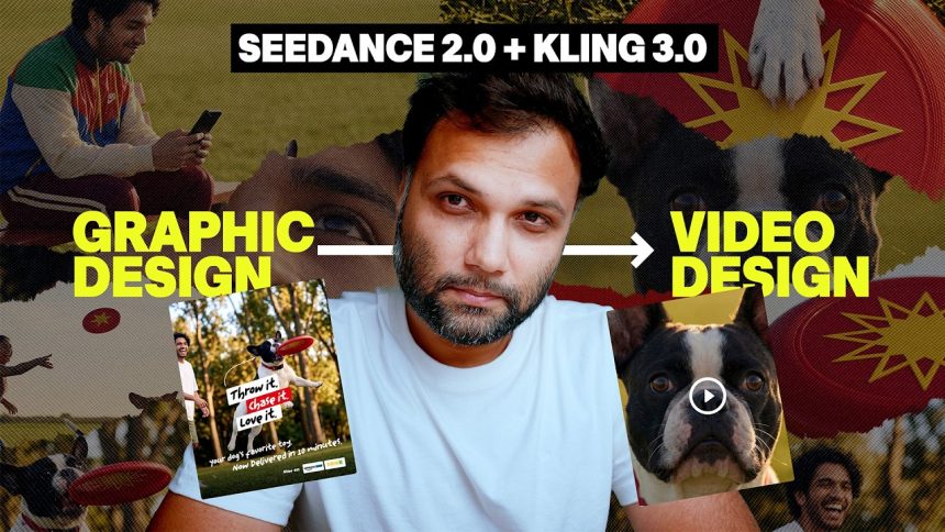 Turn Graphic Design into a STORY with Seedance 2.0 & Kling 3.0 – VIDEO DESIGN- 01