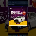 Car Rental Social Media Post Design in Photoshop | Easy & Professional Tutorial