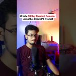 How To Create A 30-Day Content Calendar & Grow On Social Media #contentcreation #ai