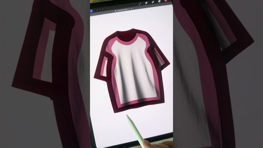 T-Shirt Mockup Design Process | Step by Step #procreate #tshirt #clothingbrand #tshirtdesign