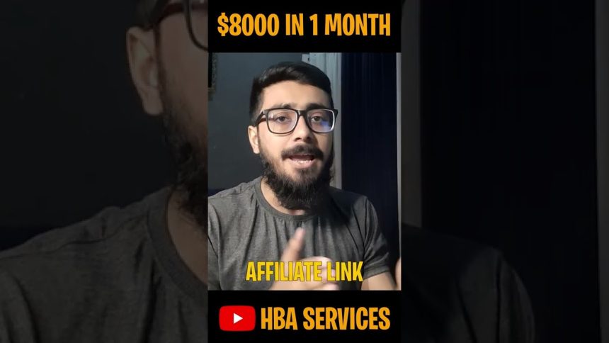 We Earned $8000 With Affiliate Marketing